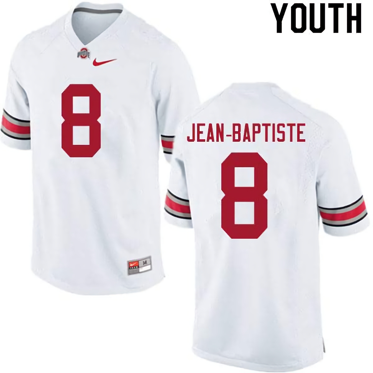 Javontae Jean-Baptiste Ohio State Buckeyes Youth NCAA #8 Nike White College Stitched Football Jersey FIP1856CZ